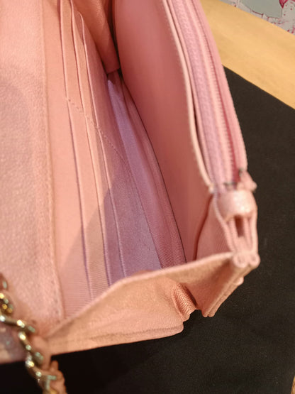Chanel Classic Wallet on Chain Pink Iridescent Caviar Series 27