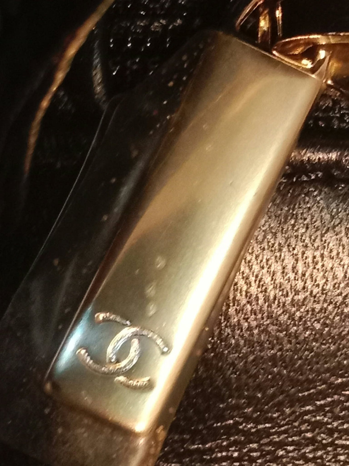 Chanel Mini Rectangular Gold/Black Sequin Limited Edition Microchipped