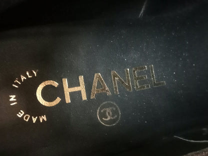 Chanel Calfskin Patent Cap Toe Short Boots Pre-Fall 2019 Collection Size 37.5