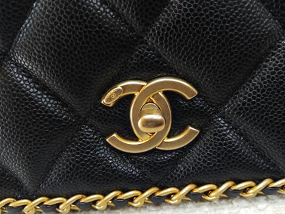 Chanel Black Caviar Neverending Cavair Black Microchipped