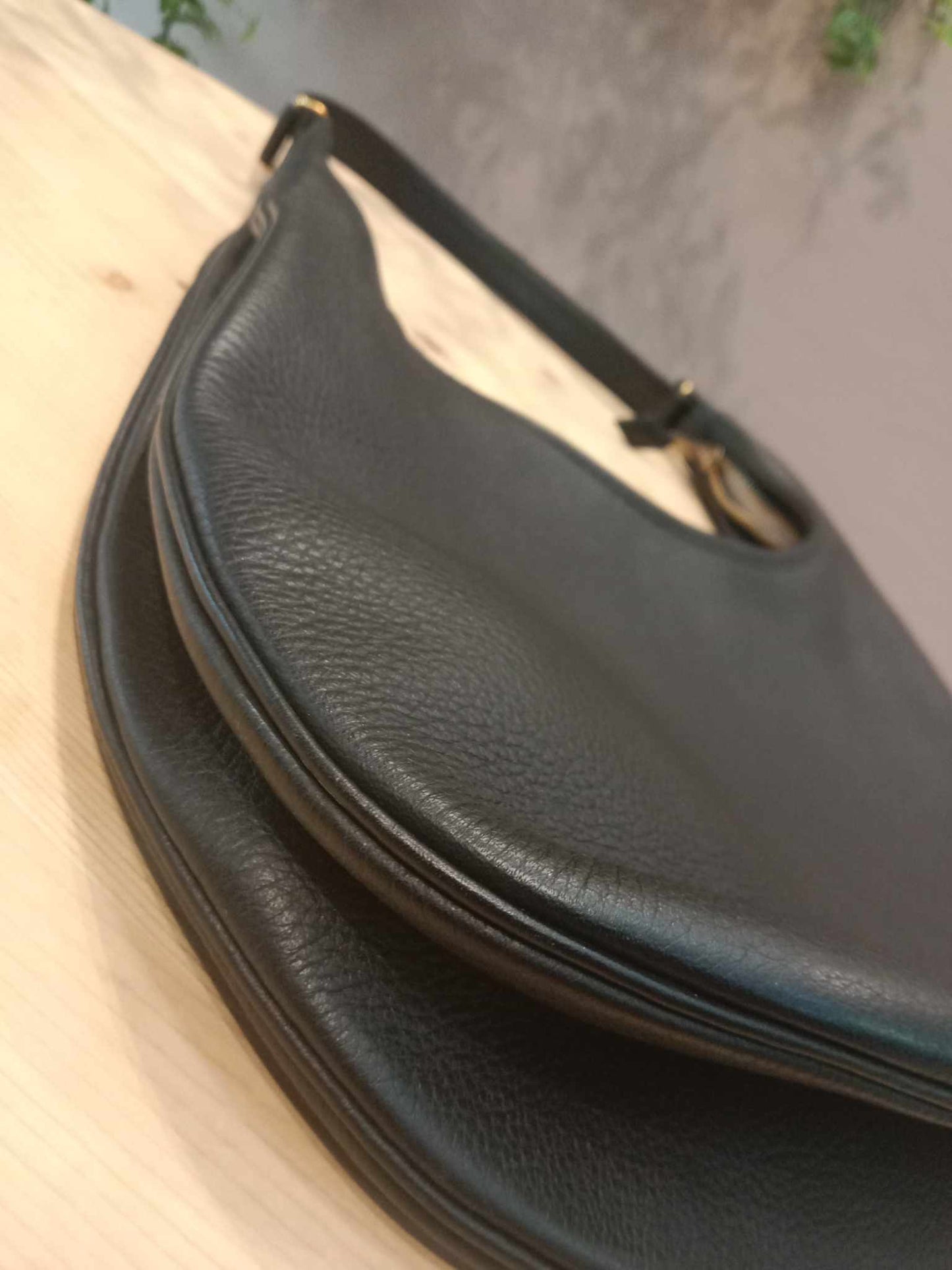 Hermes Gao Bag Black Clemence Stamp O Square 2011