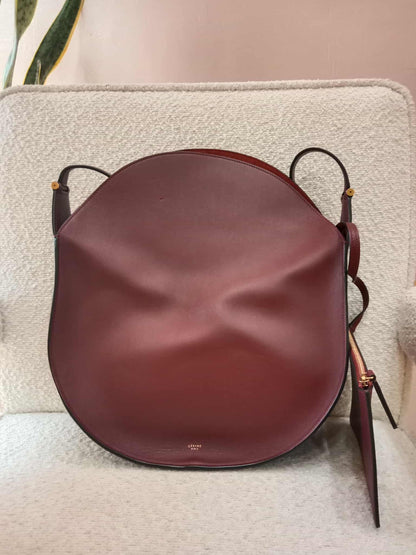 Celine Pameloto Hobo Bag Burgundy