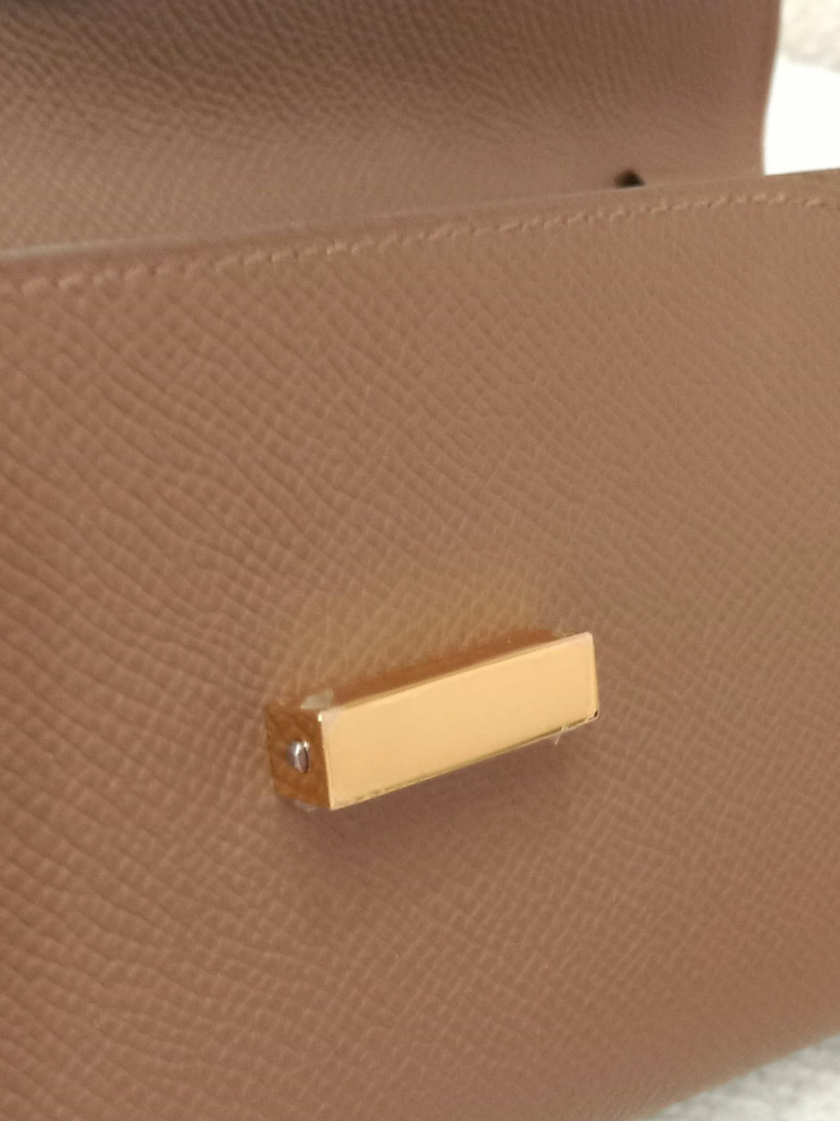 Hermes Maillon Chaine d'Ancre To Go Wallet Epsom Gold on Gold Stamp W 2024