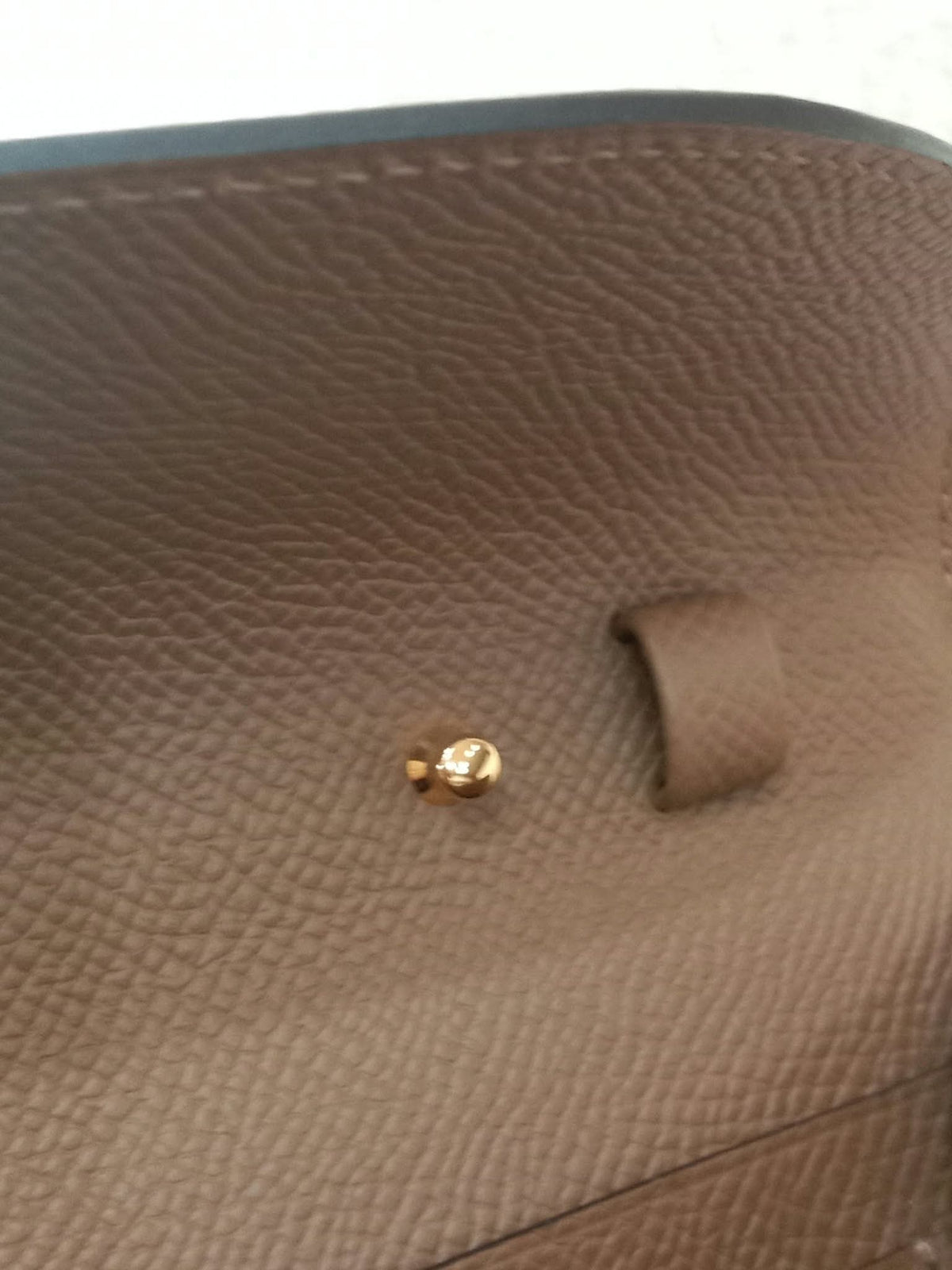 Hermes Maillon Chaine d'Ancre To Go Wallet Epsom Gold on Gold Stamp W 2024