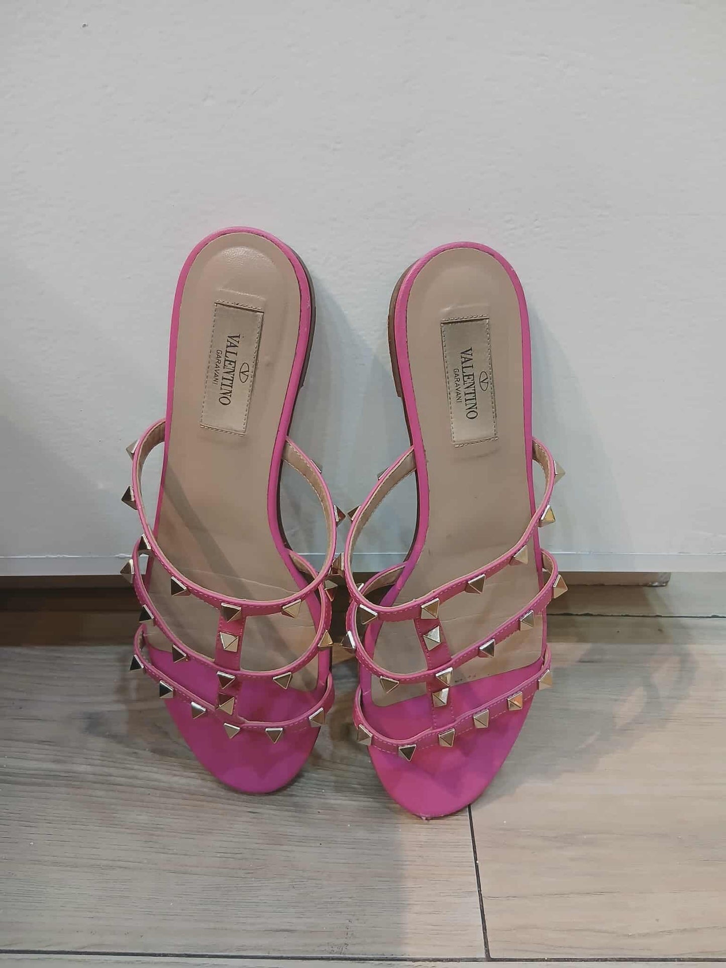 Valentino Garavani Rockstud Sandals Pink Size 37 1/2