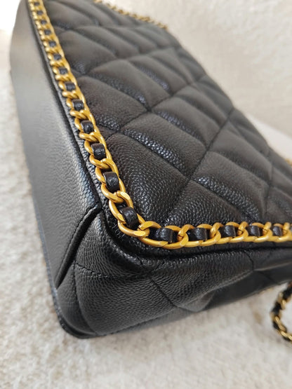 Chanel Black Caviar Neverending Cavair Black Microchipped