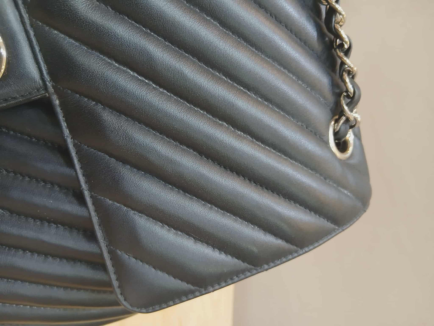 Chane Urban Spirit Backpack Chevron Lambskin Black Series 22