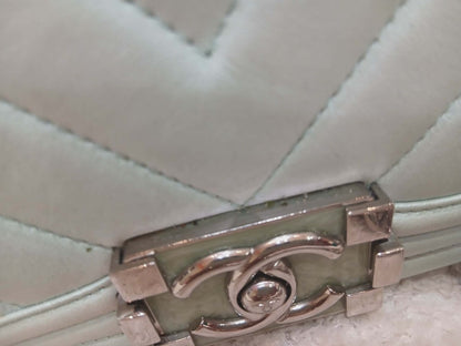 Chanel Leboy Chevron Iridescent Green Old Medium Series 25