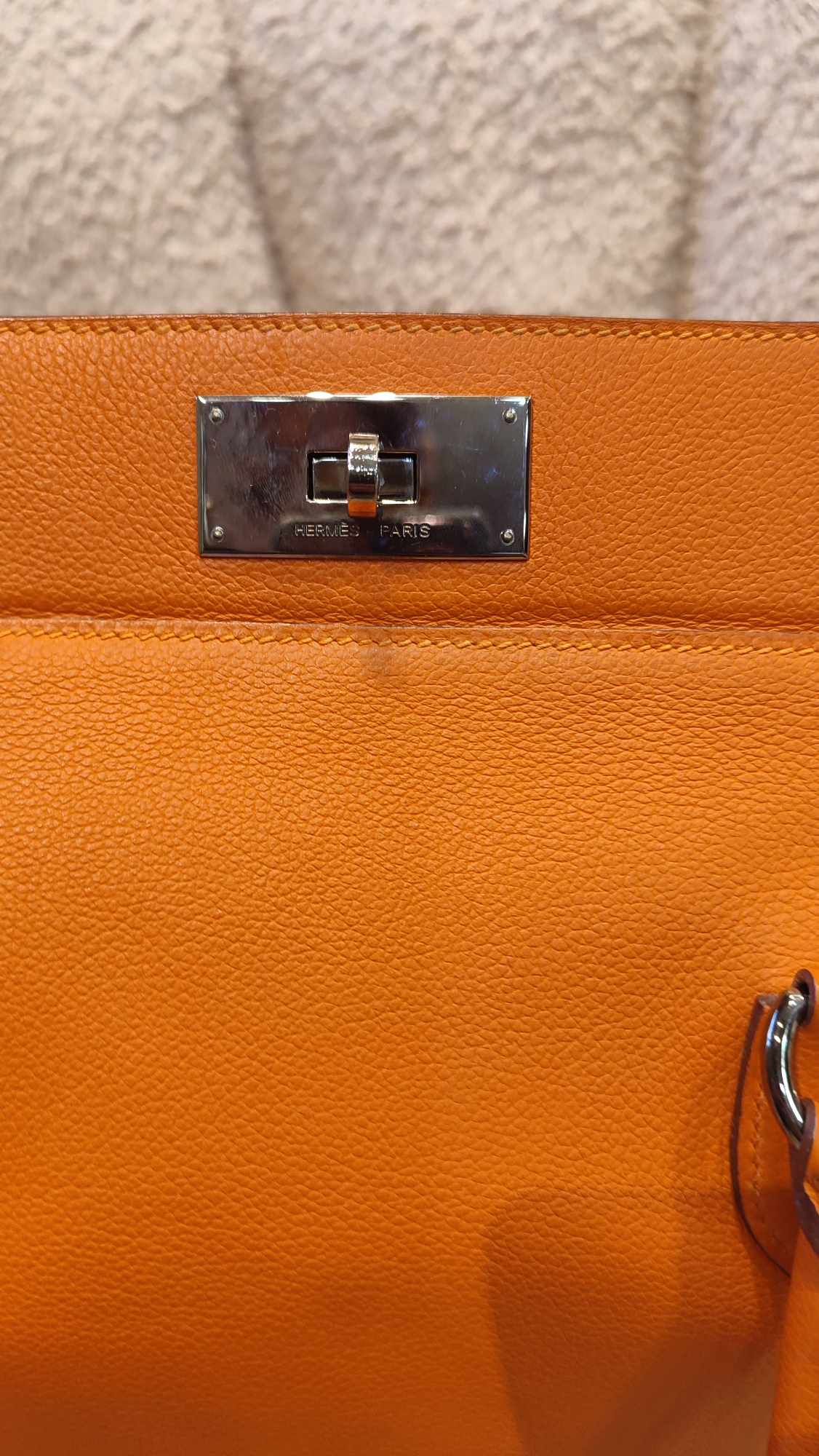 Hermes Toolbox 26 Poppy Orange Evercolor/Swift Stamp T 2015