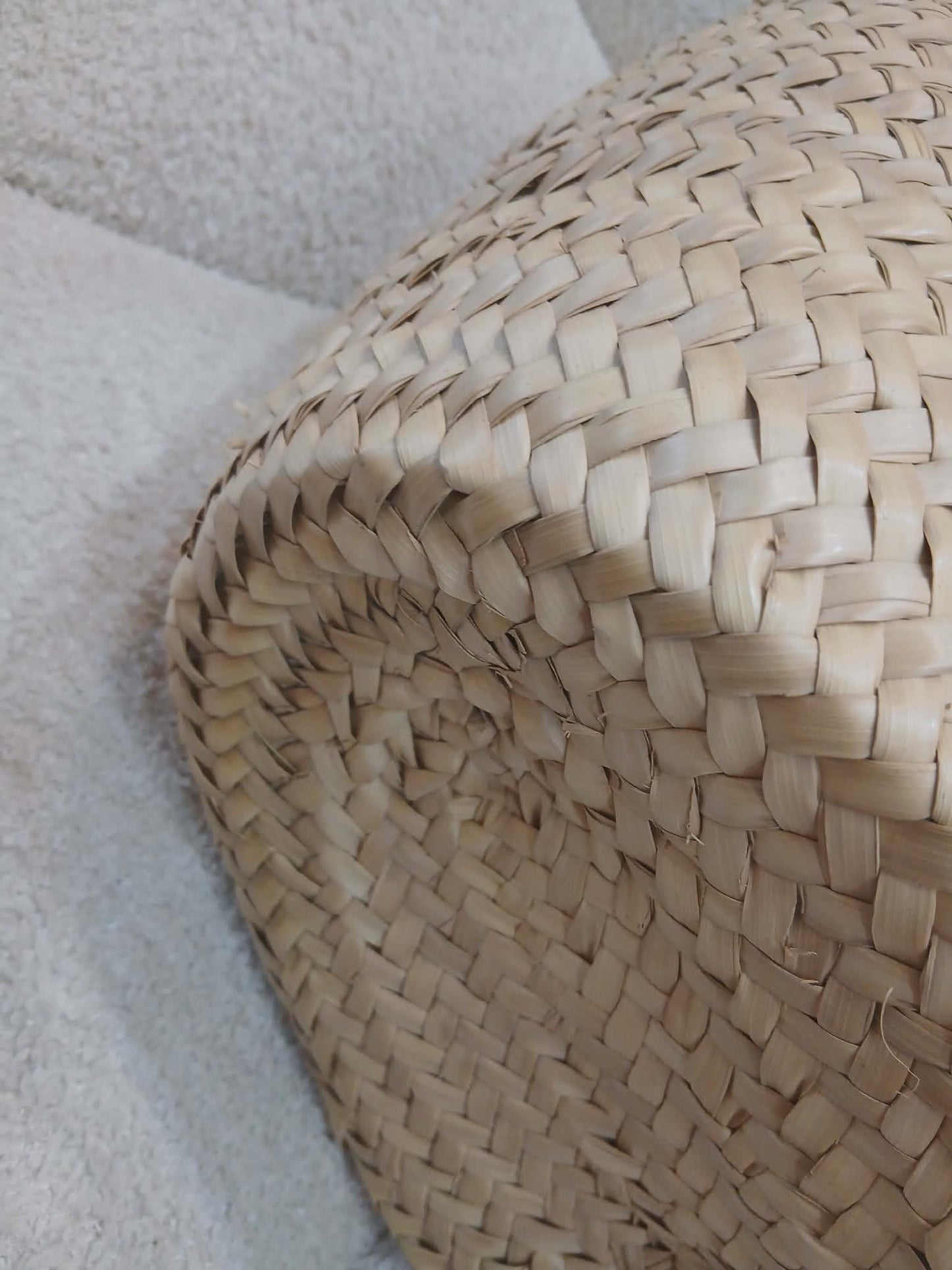 Prada Raffia Tote Bag White