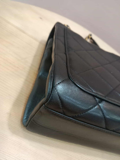 Chanel Vintage Lambskin Flap Black Series 3