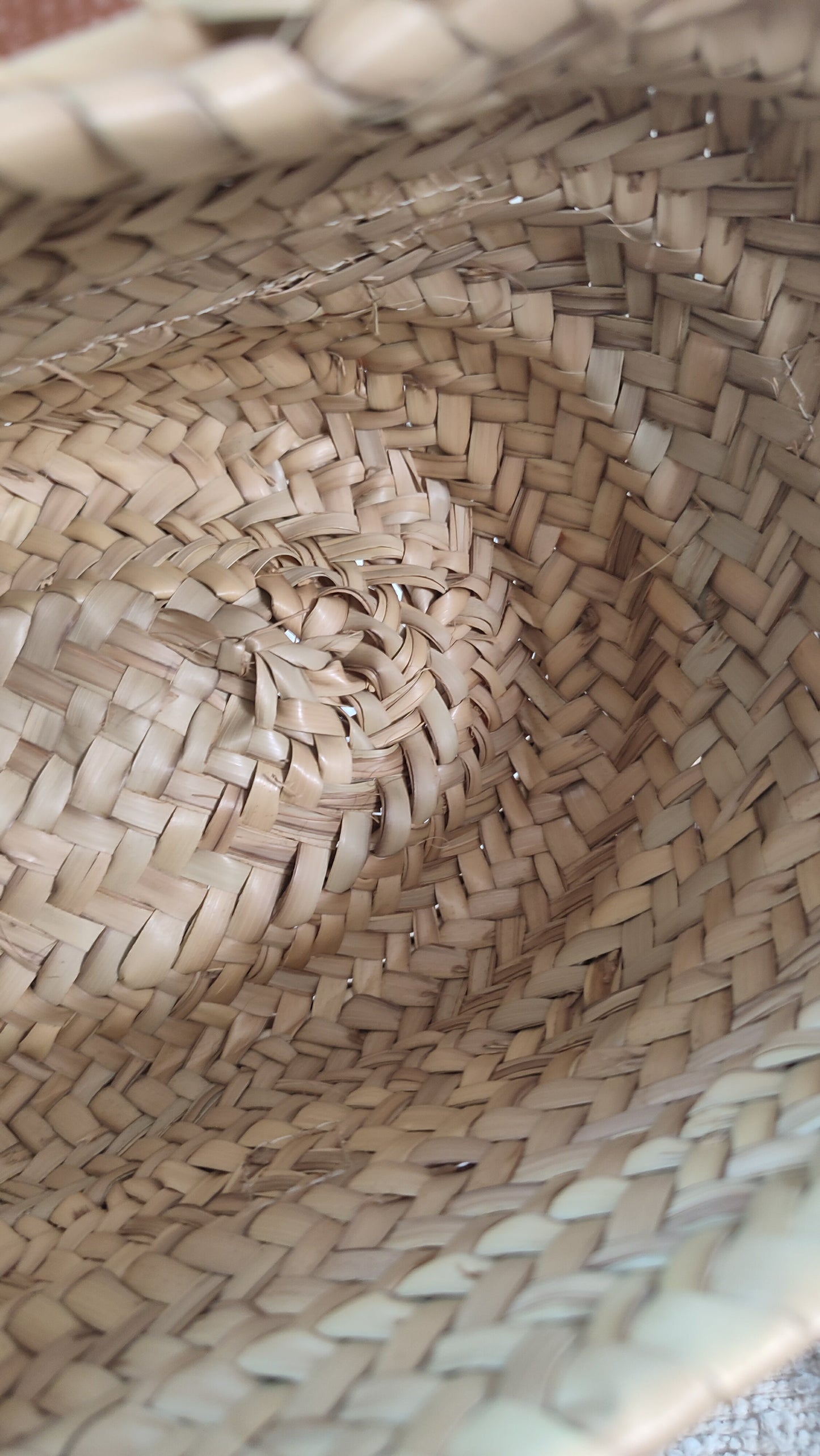 Chloe Marcie Small Raffia Basket Brown Bag