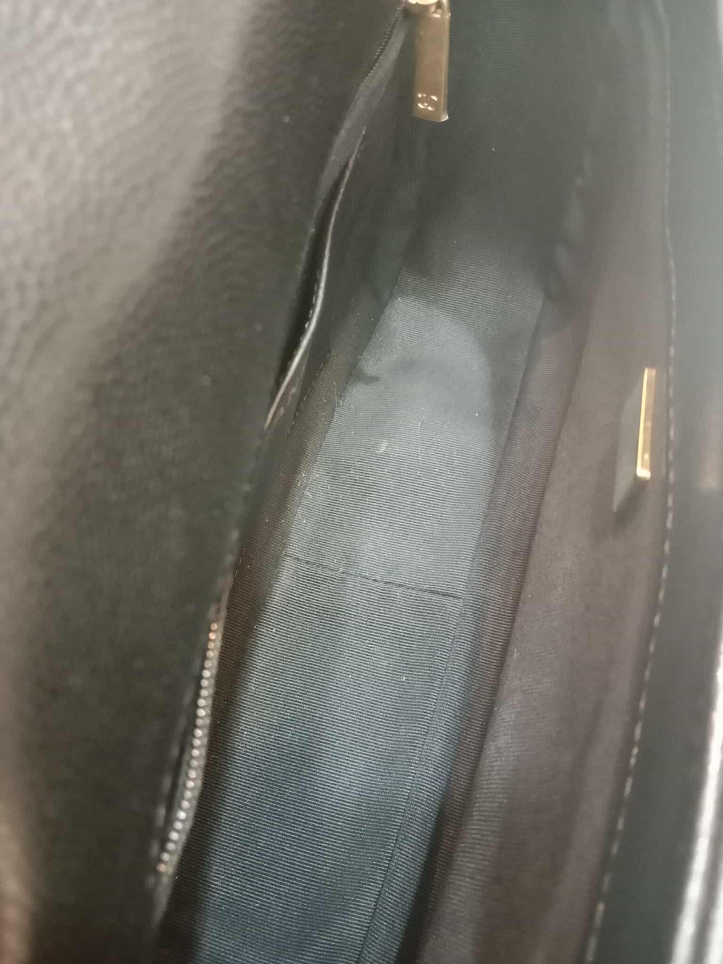 Chanel Seasonal Flap Caviar Black Microchipped