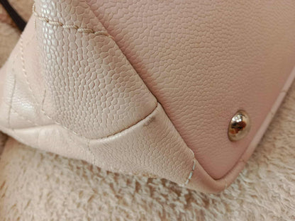 Chanel Shopping Fever Tote Bicolor Pink/Black Caviar Series 19