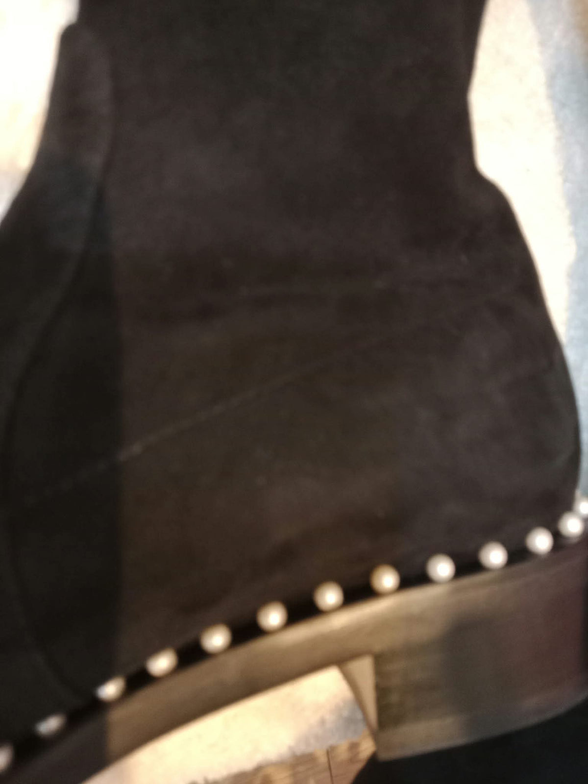 Stuart Weitzman Lowland Lift Pearl Over-the-Knee Boots Black Size 37 1//2
