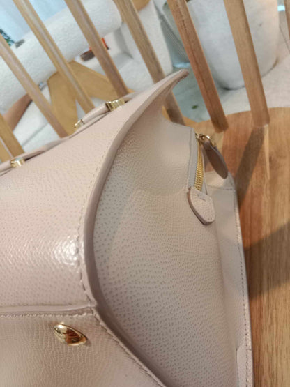 Salvatore Ferragamo Today Satchel Beige Leather Bag