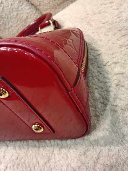 Louis Vuitton Alma BB Monogram Empriente Patent Red