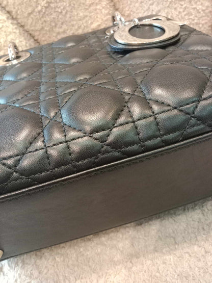 Dior Lady Dior ABC Small Lambskin Black