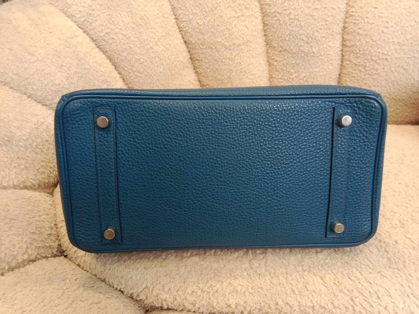 Hermes Birkin 30 Bleu De Galice Togo Stamp C 2018