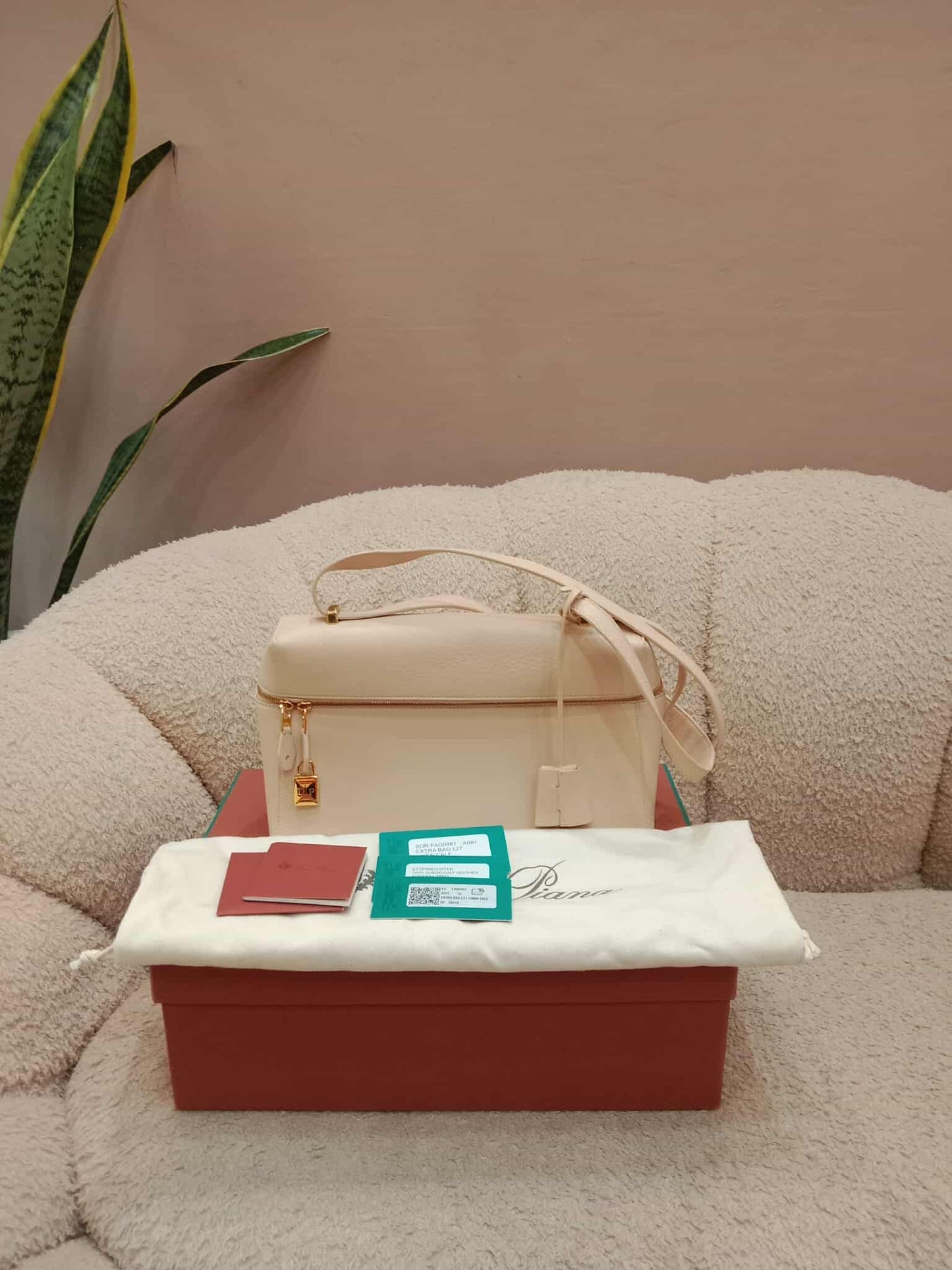 Loro PIana L27 Extra Bag Beige Fullset