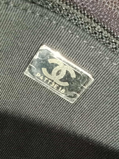 Chanel Classic Wallet on Chain Black Caviar Microchipped