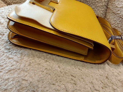 Hermes Constance 24 Jaune Ambre Epsom Stamp C 2018