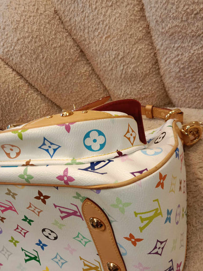 Louis Vuitton x Takashi Murakami Rita White Multicolor Monogram Canvas