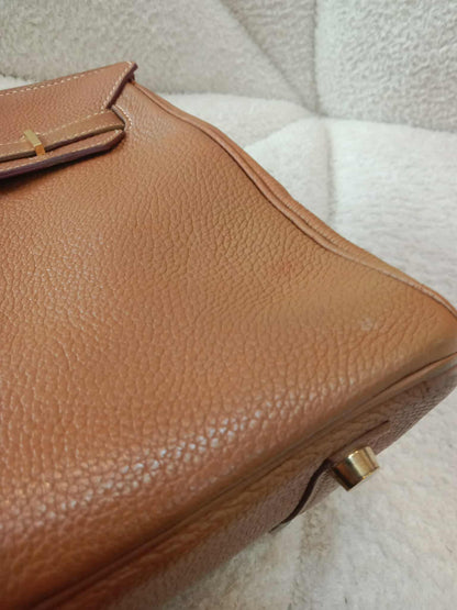 Hermes Birkin 30 Gold on Gold Clemence Stamp E Square 2001