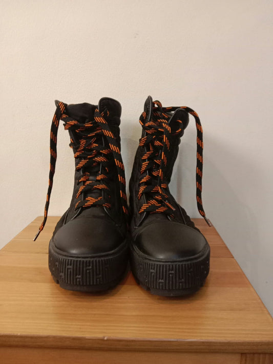 Hermes Fresh Ankle Boots Black Size 36