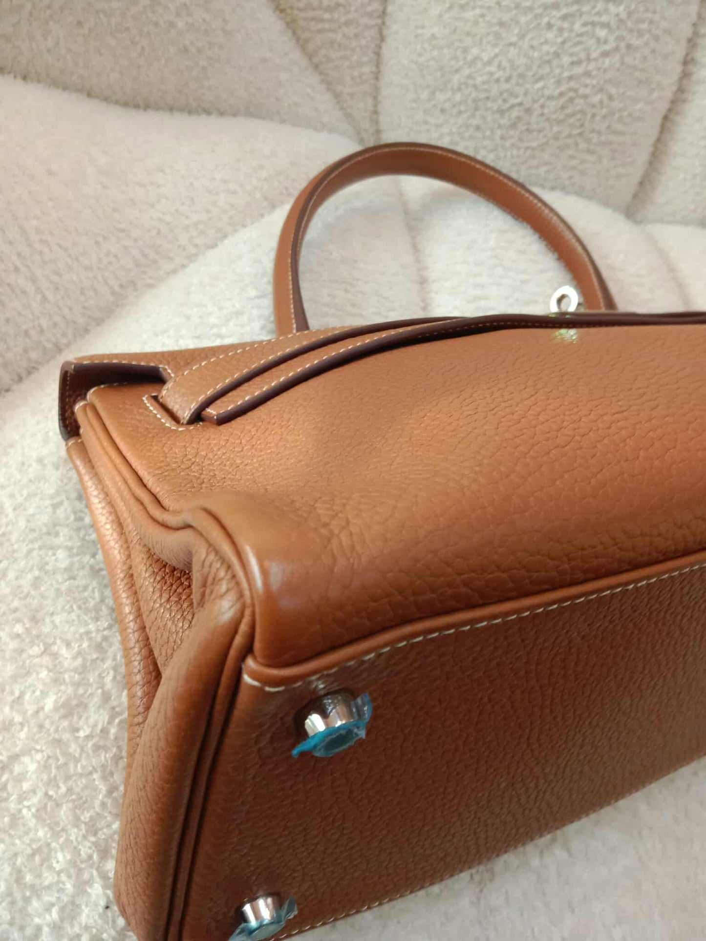 Hermes JPG 42 Gold Clemence Stamp N Square 2010