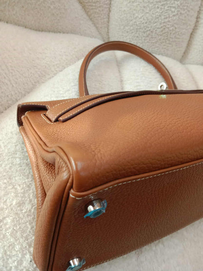 Hermes JPG 42 Gold Clemence Stamp N Square 2010