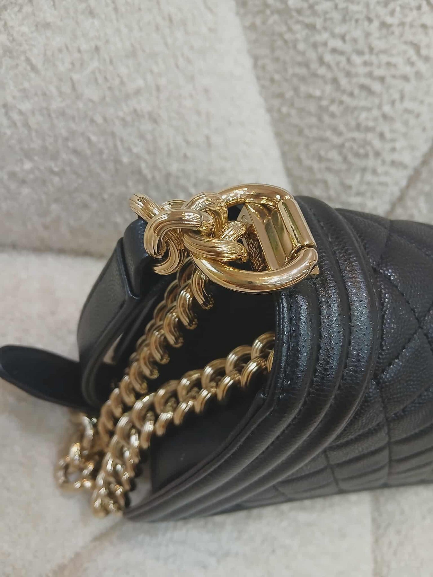 Chanel Leboy Caviar Old Medium Black Series 23