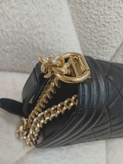 Chanel Leboy Caviar Old Medium Black Series 23