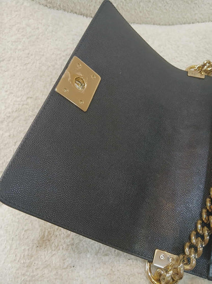 Chanel Leboy Caviar Old Medium Black Series 23