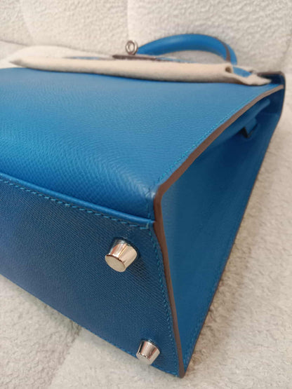 Hermes Kelly 28 Mykonos Sellier Epsom Stamp O Square 2011