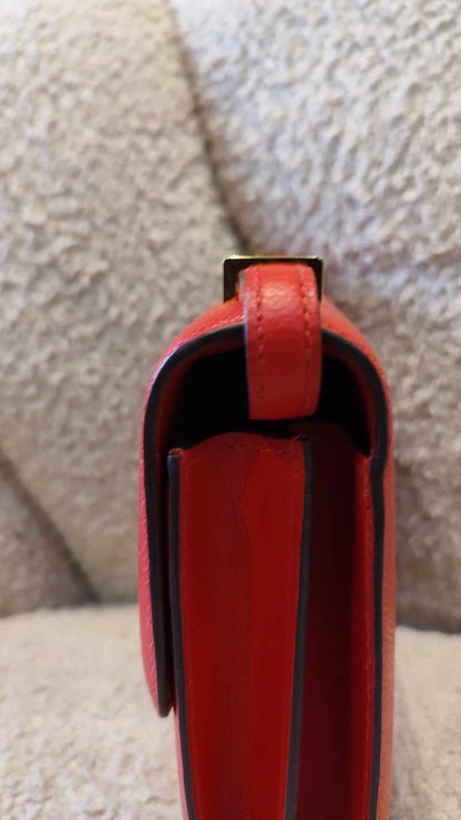 Hermes Constance 18 Epsom Rouge Stamp D 2019