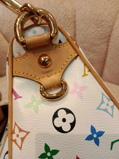 Louis Vuitton x Takashi Murakami Rita White Multicolor Monogram Canvas