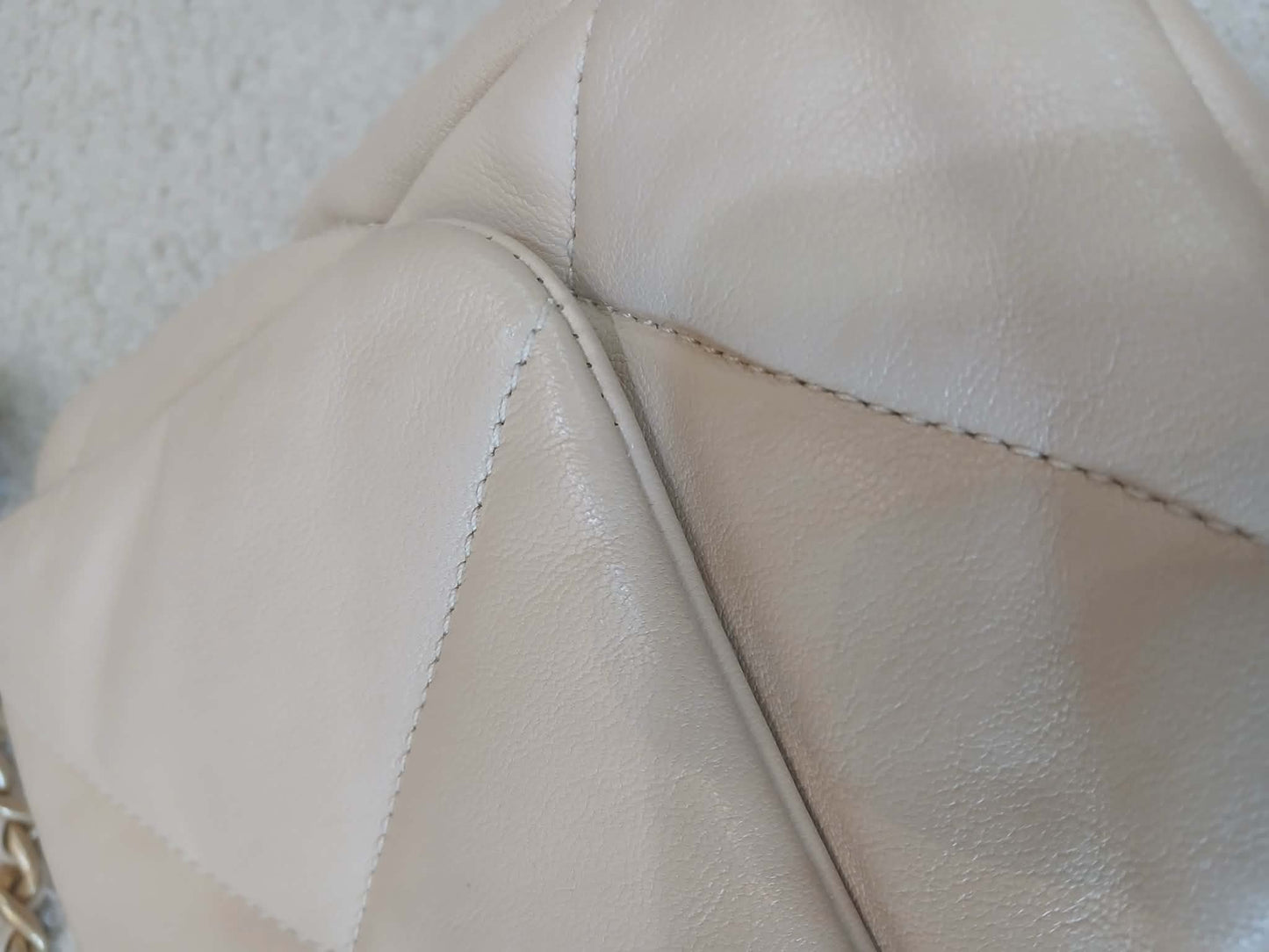 Chanel 19 Beige Lambskin Small Series 30