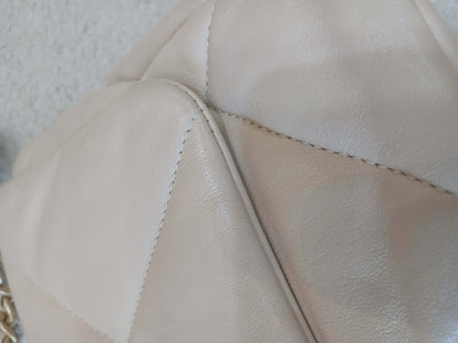 Chanel 19 Beige Lambskin Small Series 30