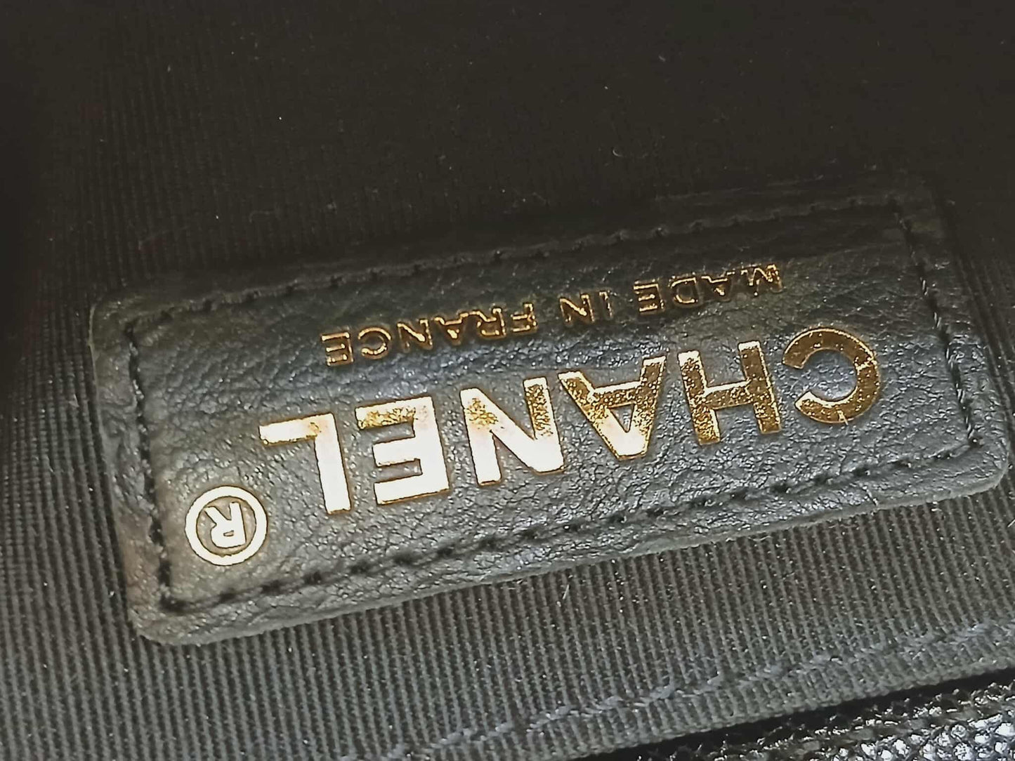 Chanel Leboy Chevron Caviar Small Black Series 29