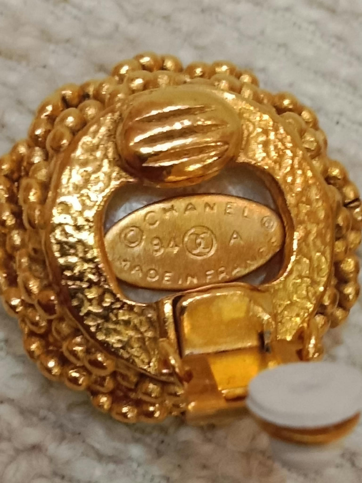 Chanel Vintage Gold-Tone Earrings 94P Collection