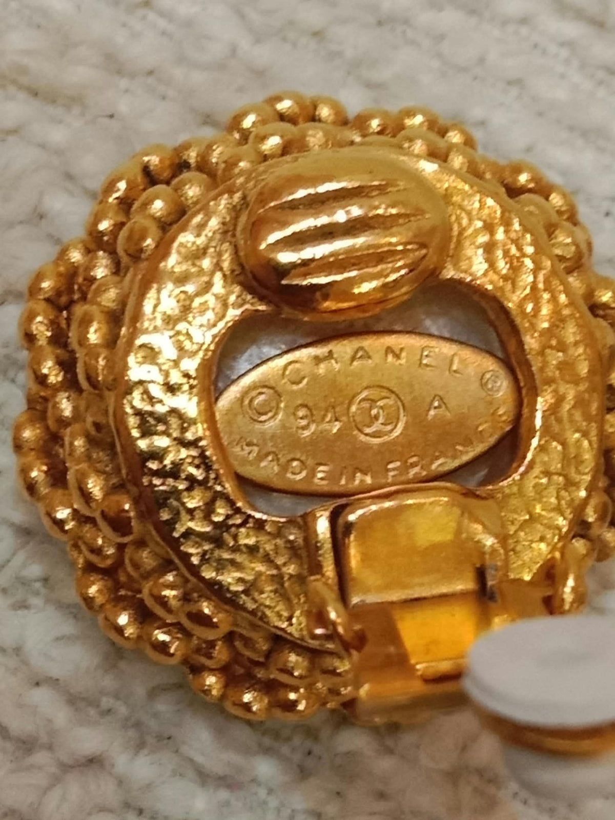 Chanel Vintage Gold-Tone Earrings 94P Collection
