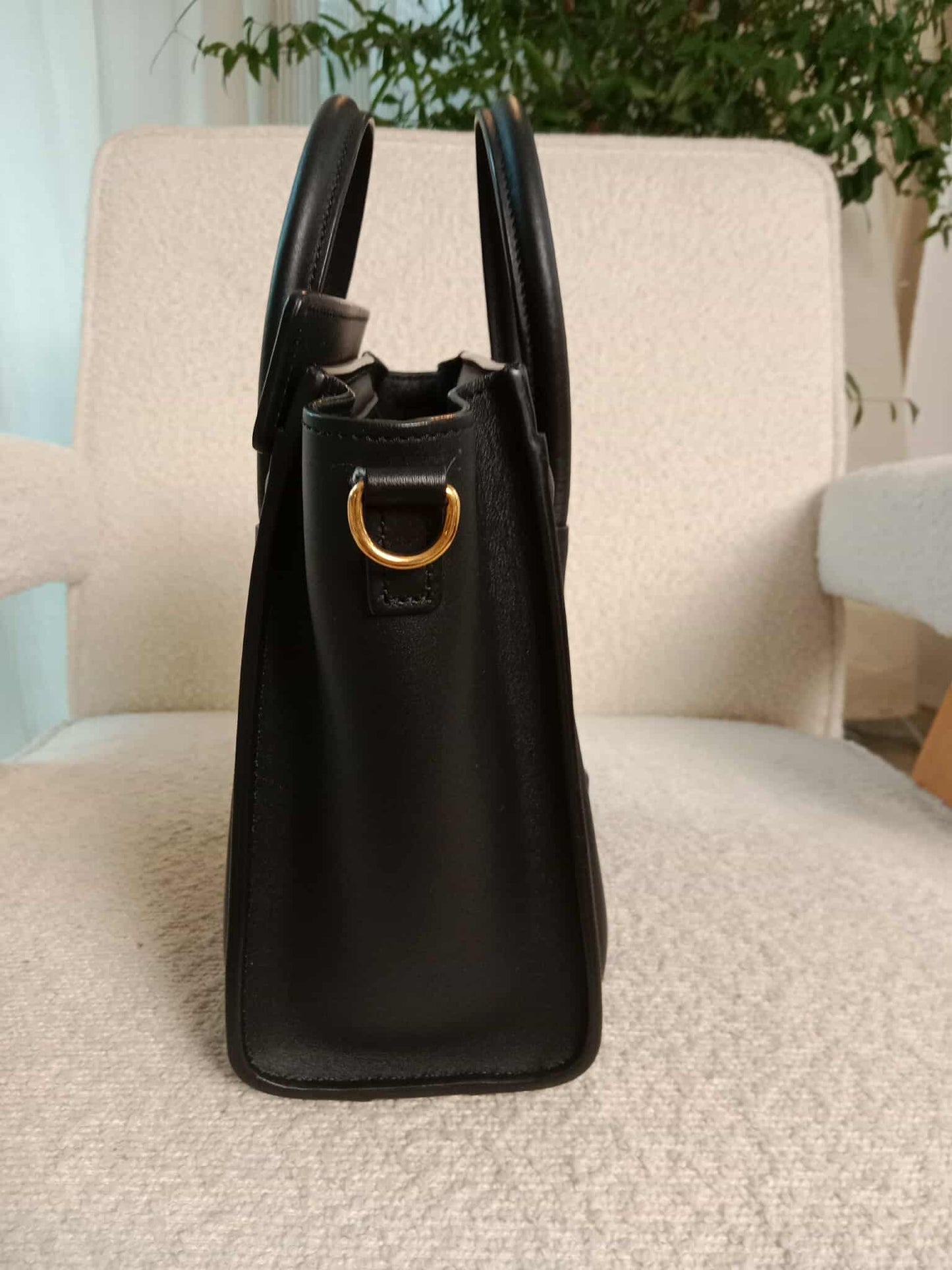 Celine Nano Luggage Bag Black