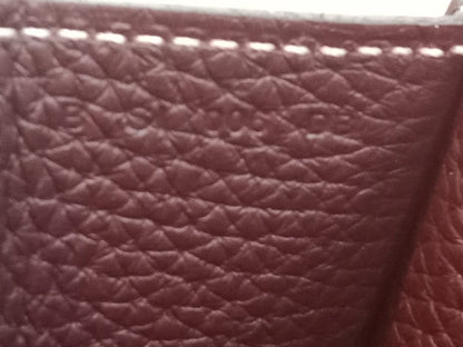 Hermes Halzan 31 Clemence Bicolor Rouge/Pink Stamp B 2023