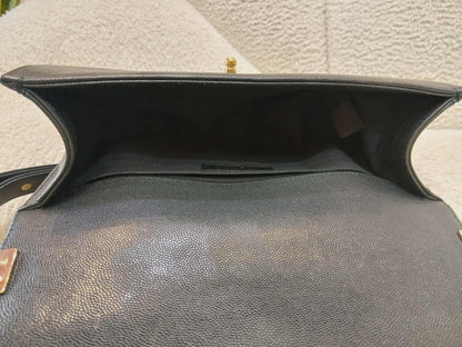 Chanel Leboy Caviar Old Medium Black Series 23