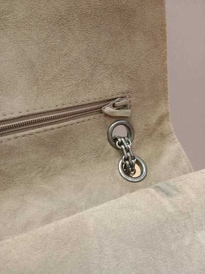 Chanel 2.55 Reissue Flap Bag Beige Suede Series 10