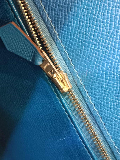 Hermes Kelly 28 Mykonos Sellier Epsom Stamp O Square 2011