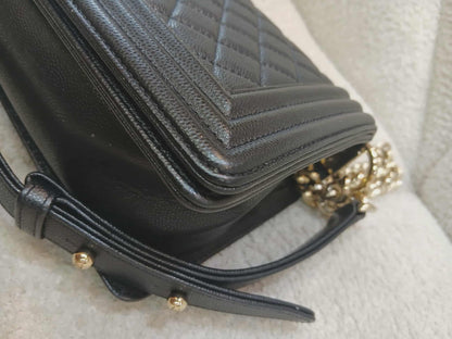 Chanel Leboy Caviar Old Medium Black Series 23