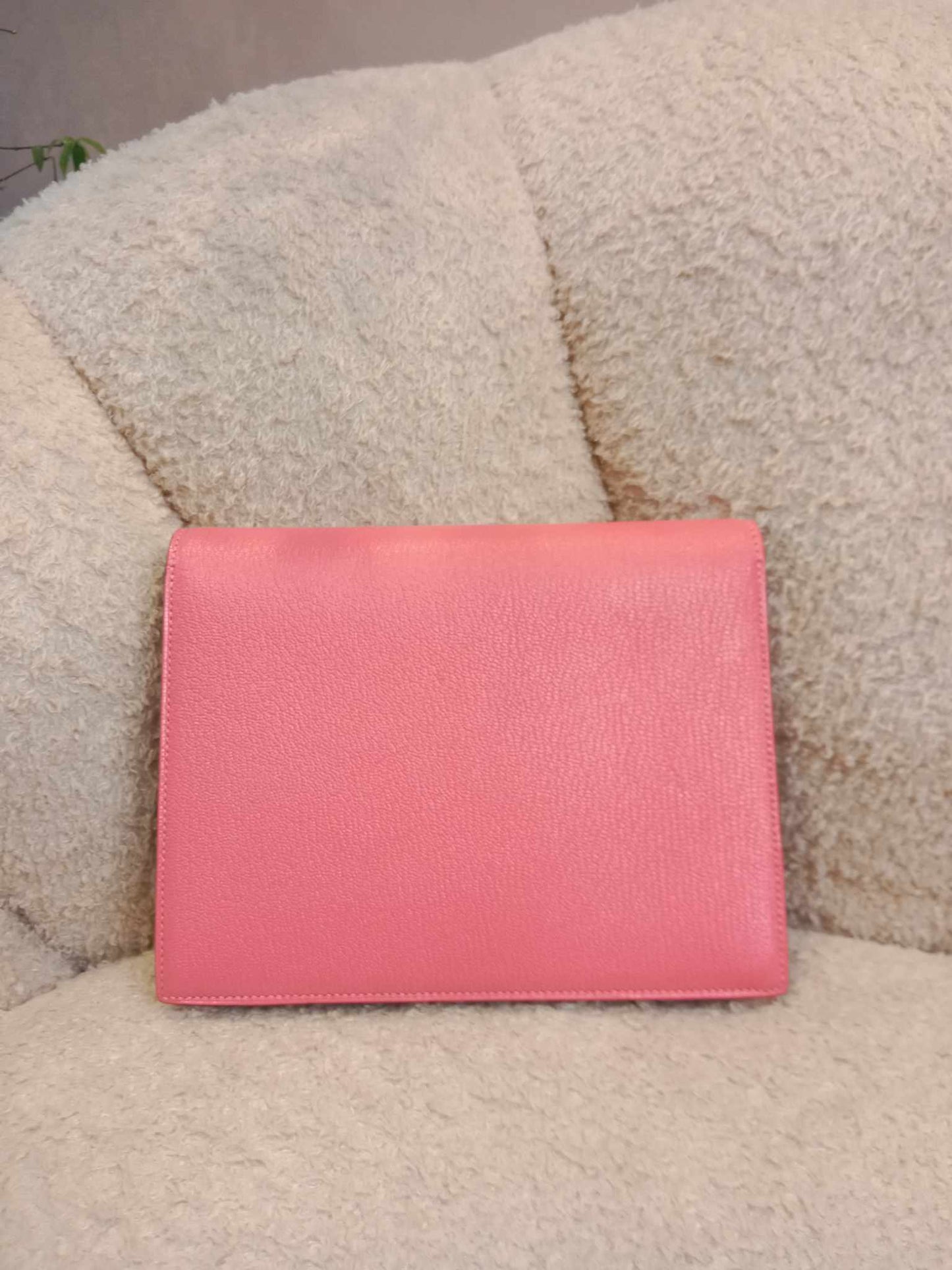 Hermes Verrou Clutch Rose Lipstick Chevre Stamp Y 2021