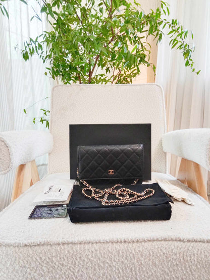 Chanel Classic Caviar WOC Black Series 20